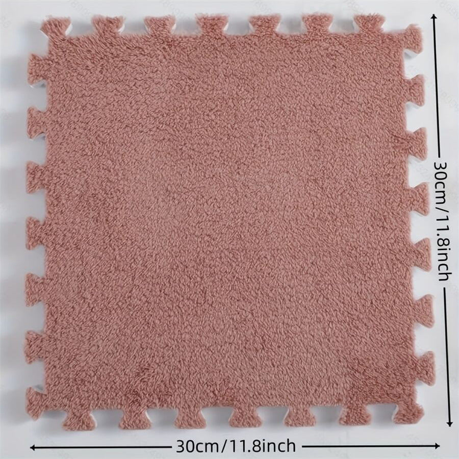 Orvena Square Splicing Carpet Mat for Living Room and Bedroom