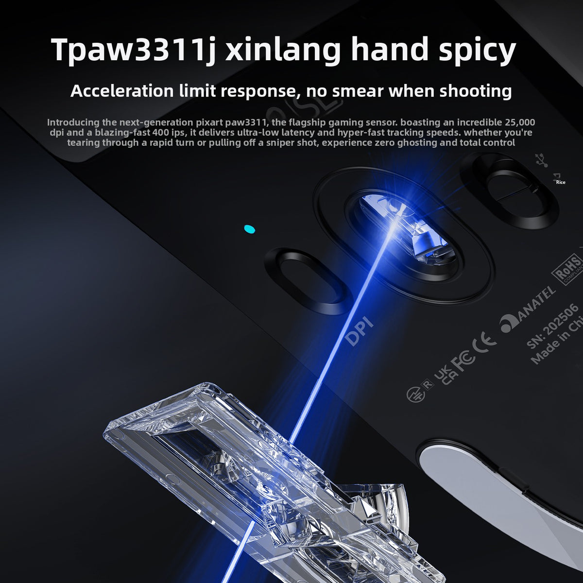 Orvena Attack Shark X8SE Wireless Gaming Mouse