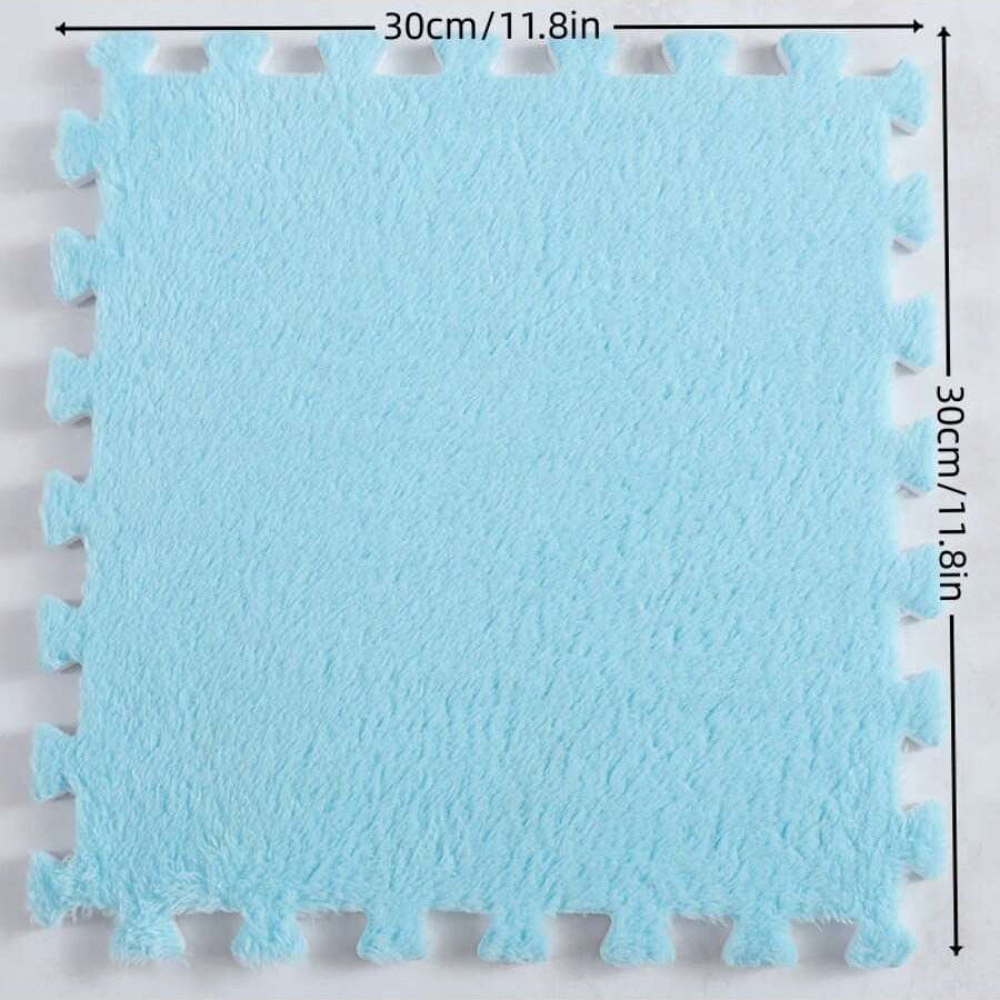 Orvena Square Splicing Carpet Mat for Living Room and Bedroom