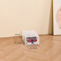 Orvena Transparent Door Stackable Shoe Storage Box