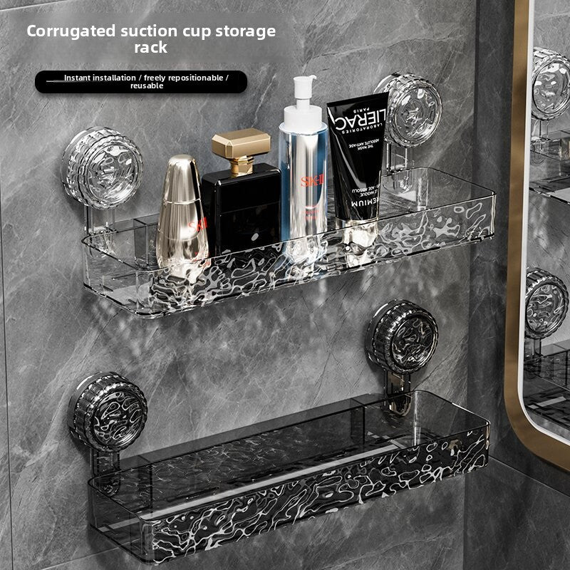 Bathroom Suction Cup Wall Storage Rack
