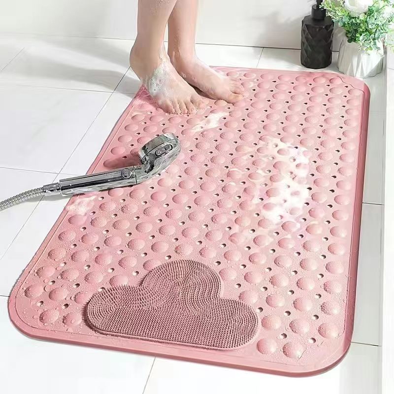 Orvena Bathroom Anti-Slip Shower Mat with Suction Cups
