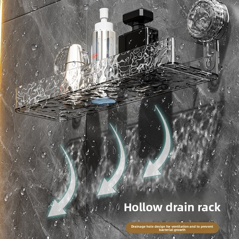 Bathroom Suction Cup Wall Storage Rack