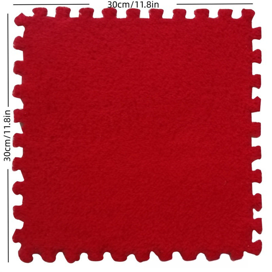 Orvena Square Splicing Carpet Mat for Living Room and Bedroom