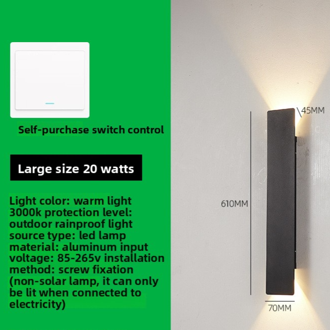 Orvena Modern Waterproof LED Wall Light