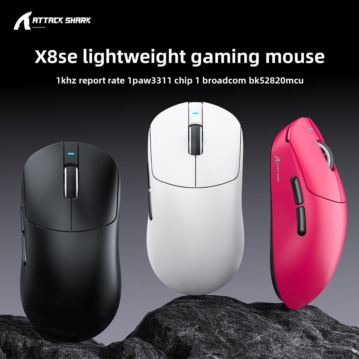 Orvena Attack Shark X8SE Wireless Gaming Mouse