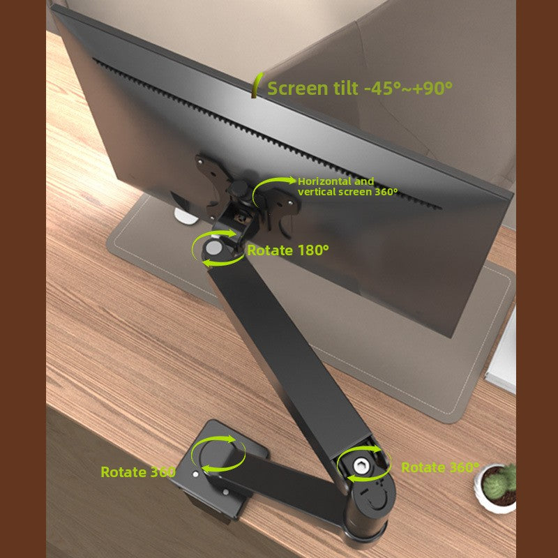 Sanco T1 Monitor Stand Robotic Arm Desk Clamp Perforated Installation for 17-35 inch Screens Computer Accessories