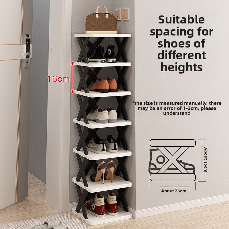 Orvena Foldable Dust Proof Shoe Rack with Multi Tier Storage