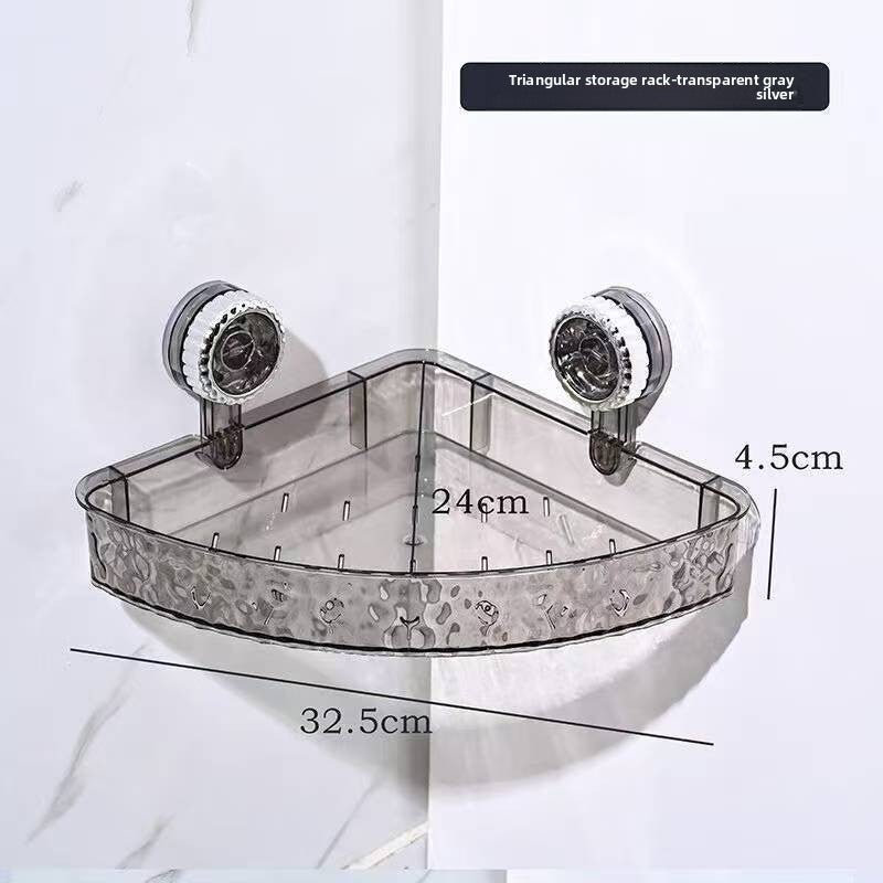 Bathroom Suction Cup Wall Storage Rack