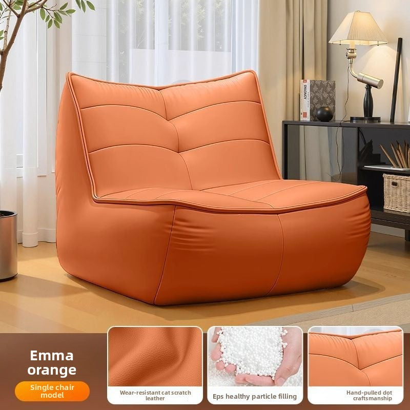 Orvena Vintage Lazy Sofa Single Seat for Living Room Balcony