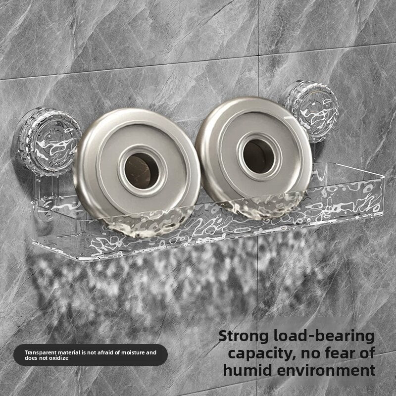 Bathroom Suction Cup Wall Storage Rack