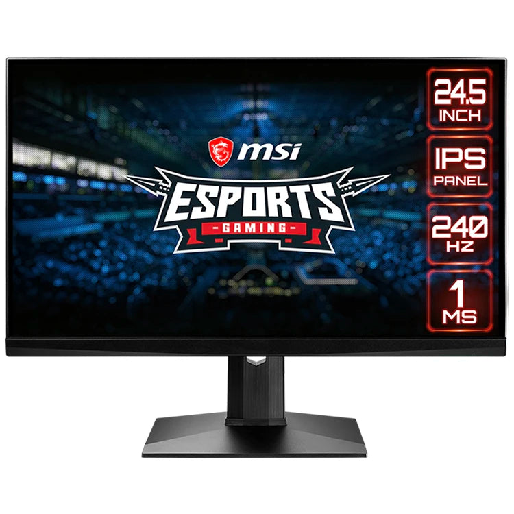 Orvena MSI MAG251RX 24.5 Inch FHD 240Hz 1ms IPS ESports Gaming Monitor Display Support NVIDIA G-SYNC Compatible Technology