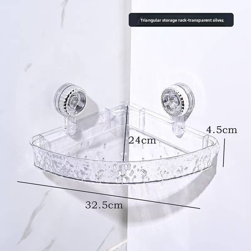 Bathroom Suction Cup Wall Storage Rack