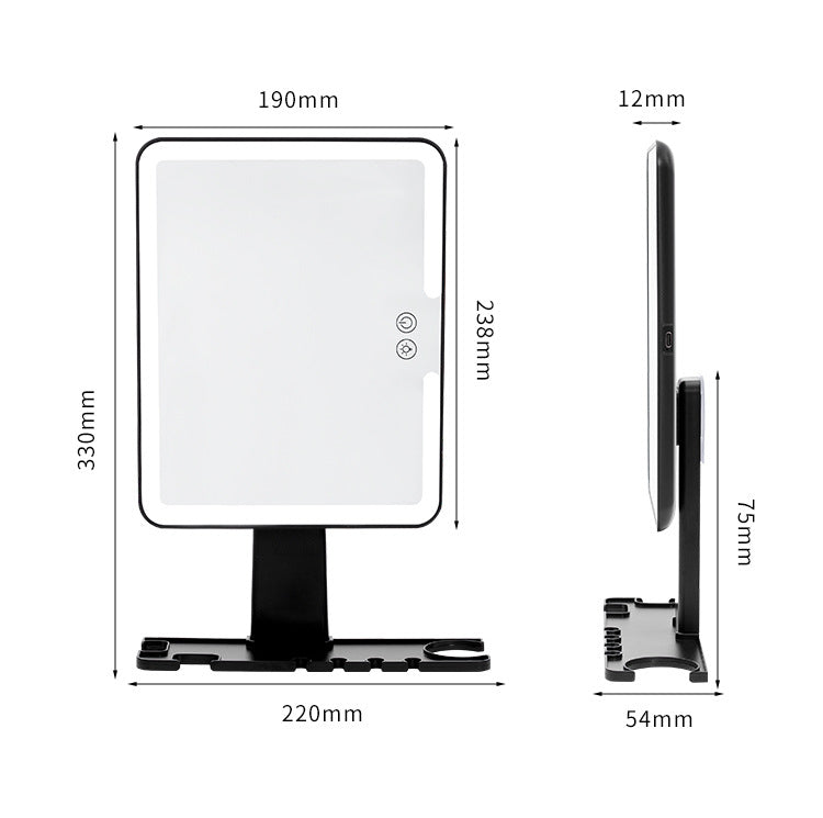 Orvena Led Shower Anti-Fog Mirror Suction Cup Makeup Mirror