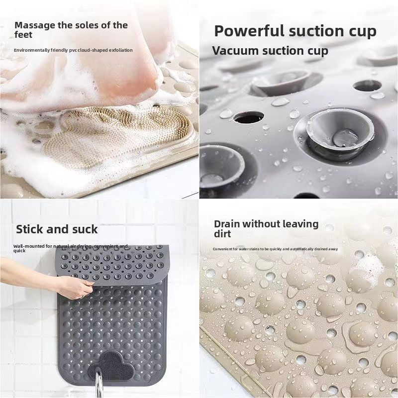 Orvena Bathroom Anti-Slip Shower Mat with Suction Cups