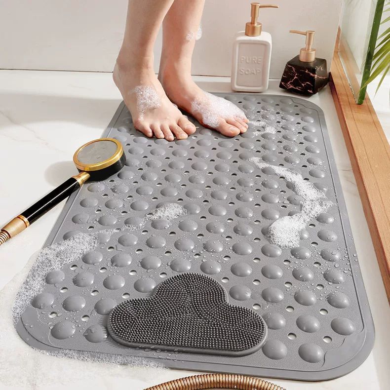 Orvena Bathroom Anti-Slip Shower Mat with Suction Cups