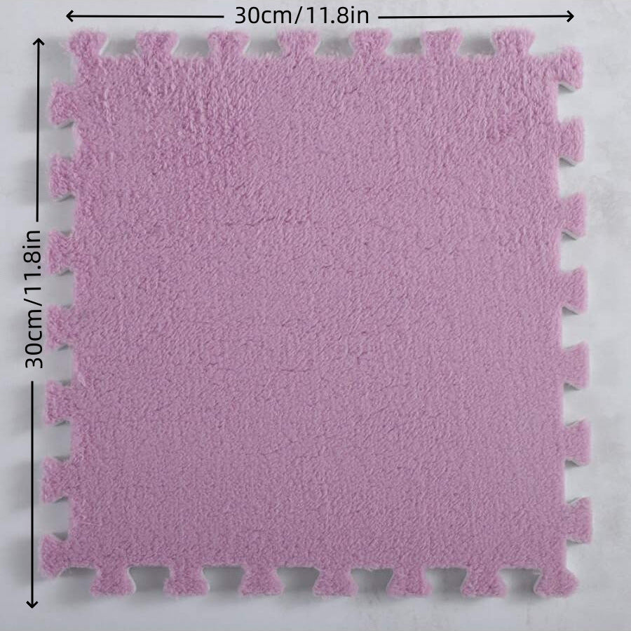 Orvena Square Splicing Carpet Mat for Living Room and Bedroom