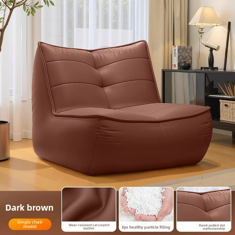 Orvena Vintage Lazy Sofa Single Seat for Living Room Balcony