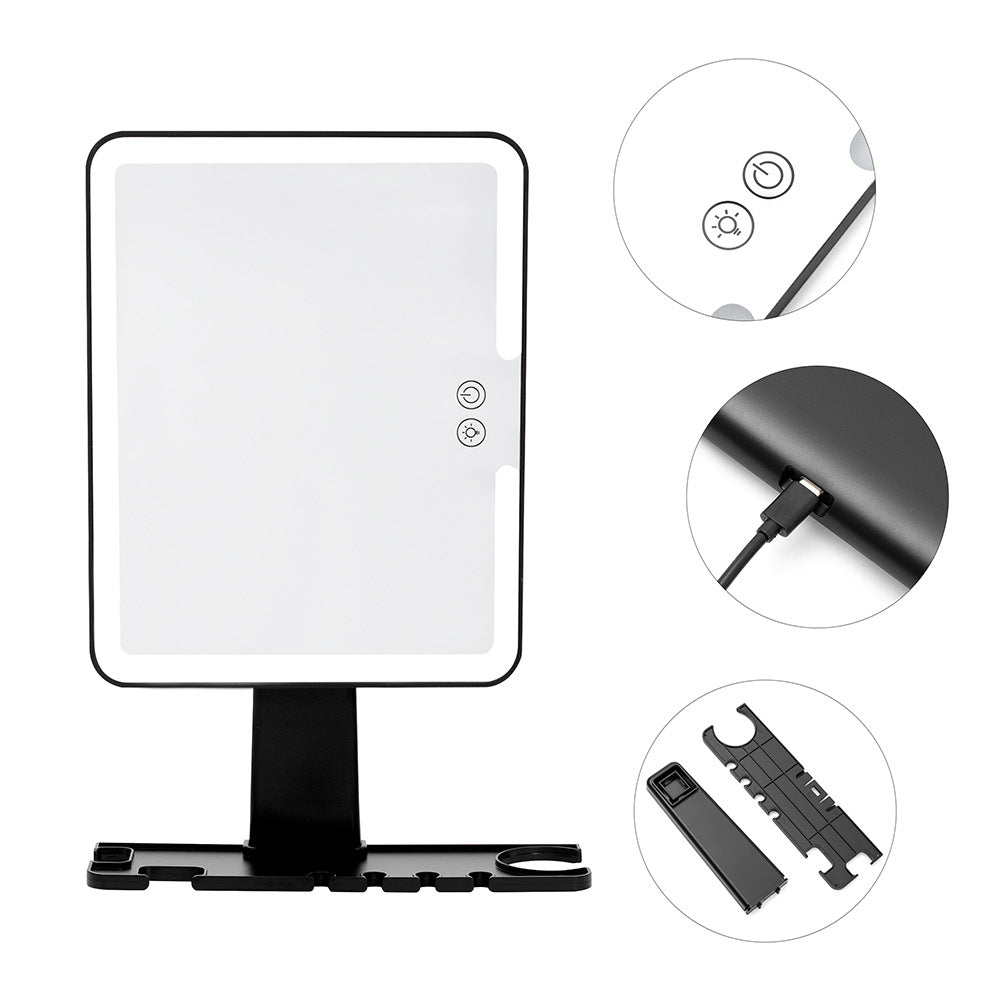 Orvena Led Shower Anti-Fog Mirror Suction Cup Makeup Mirror