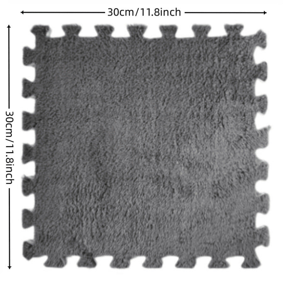 Orvena Square Splicing Carpet Mat for Living Room and Bedroom